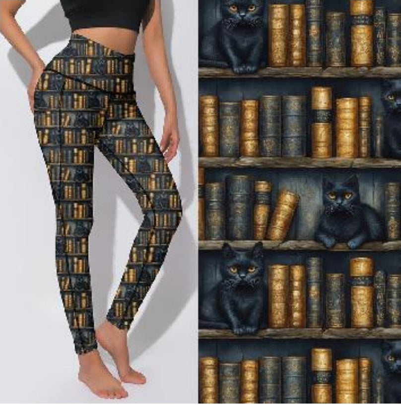 Active Leggings - Kitty Bookshelf