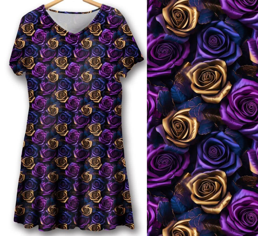 Swing dress - Golden Roses