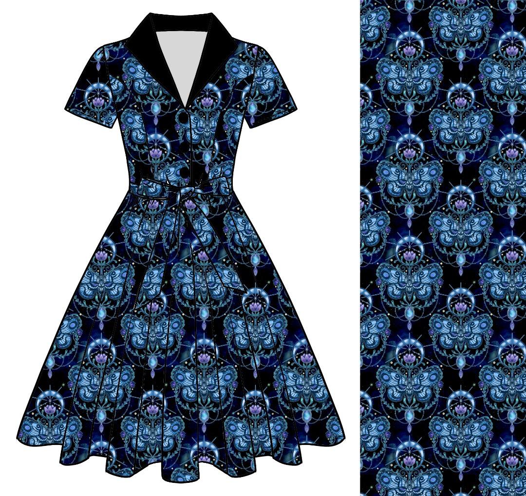 Rizzo Dress - Blue Moths