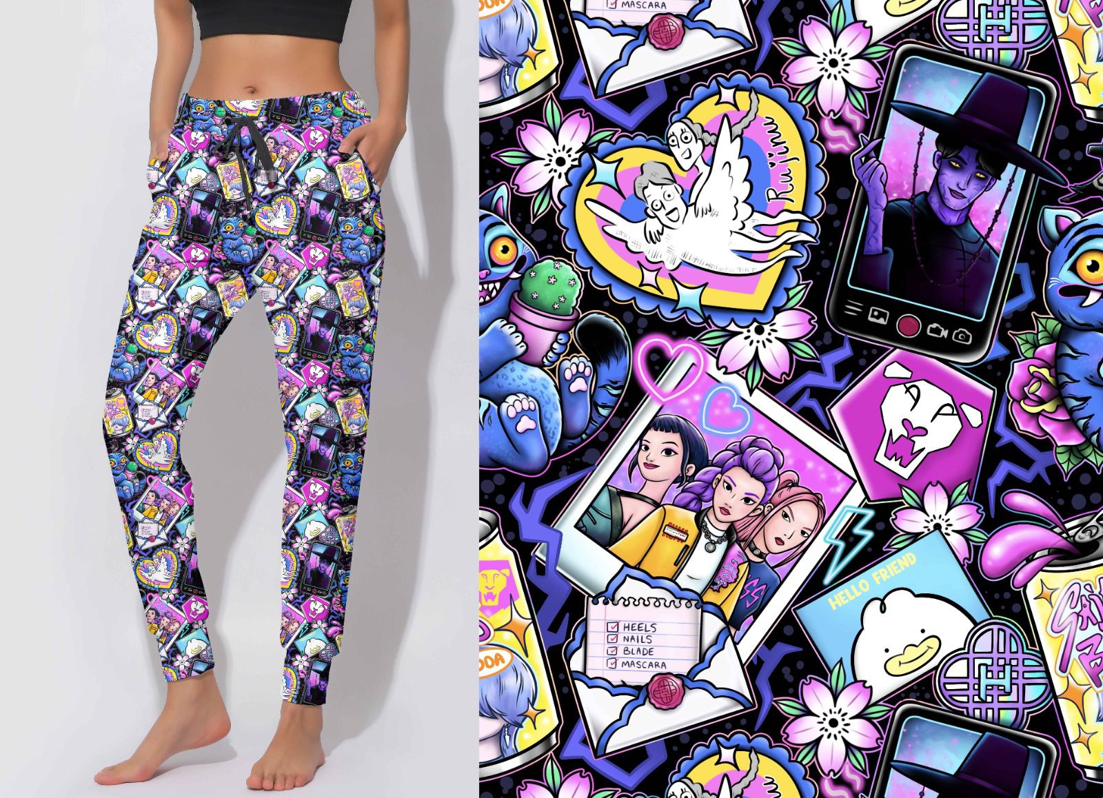 Kids Joggers - Hello Friend Dark