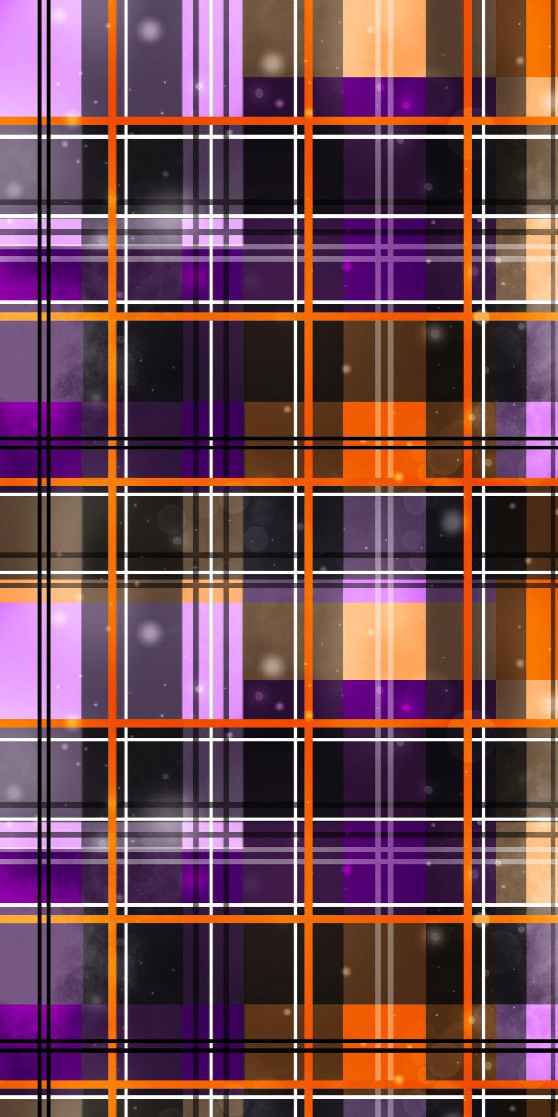Comfort leggings - Orange Galaxy Plaid