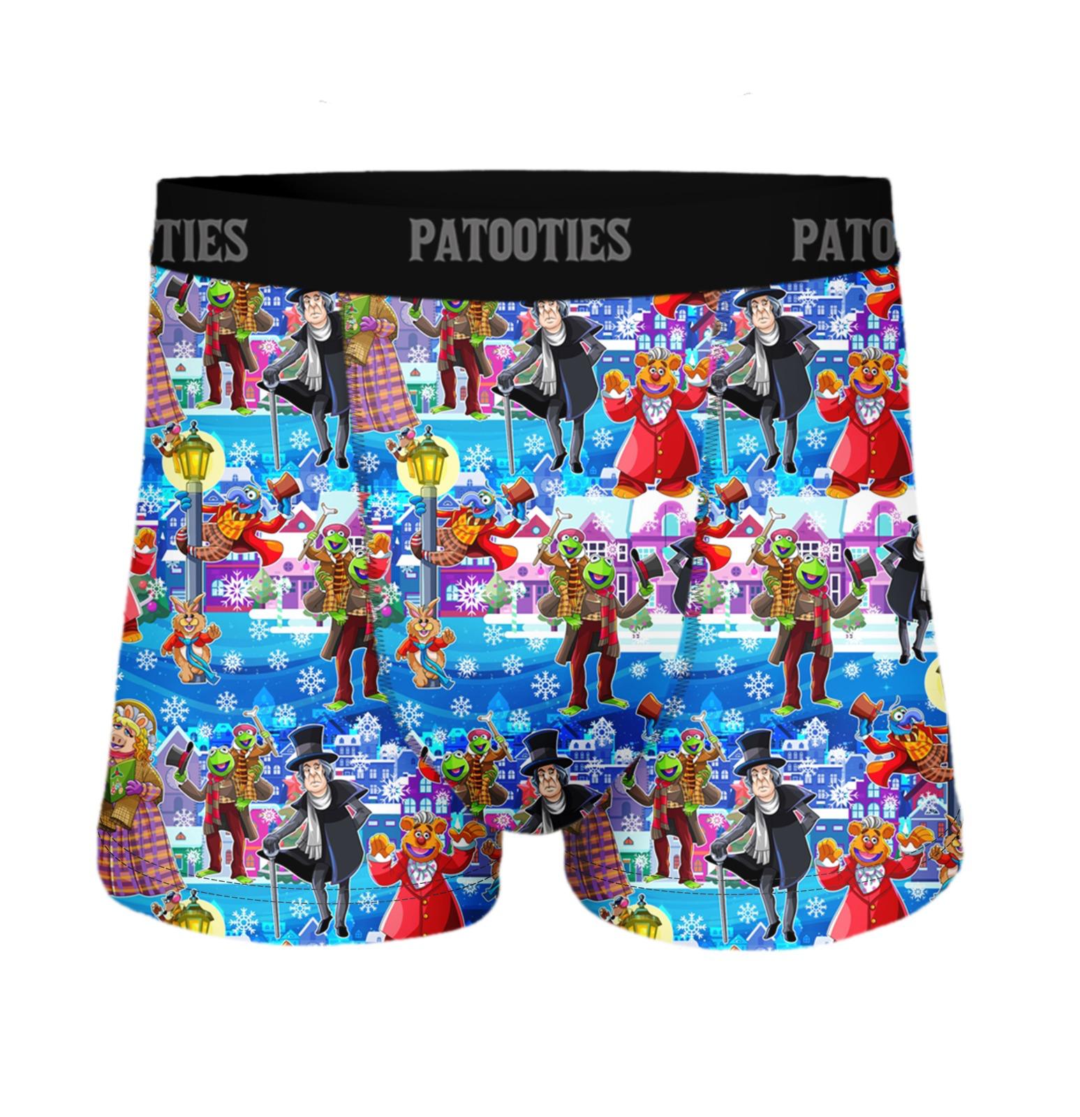 Mens Patooties - Muppets Xmas on Blue