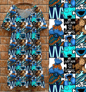 Tea dress - Cookie Monster
