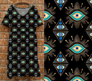 P7 Tea Dress -  Eye totem